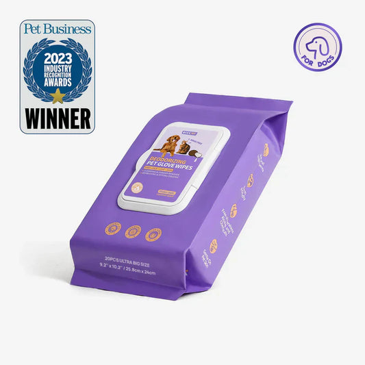 Deodorizing Pet Glove Wipes For Dogs